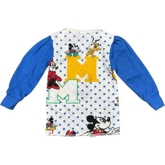 Disney Mickey Minnie 90’s Vintage Polka Dot Long Sleeve - Picture 2 of 3